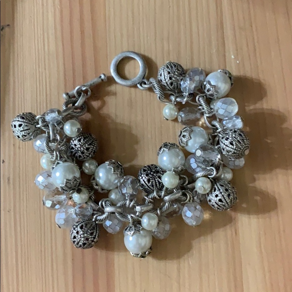 Pearls Silver Bracelet